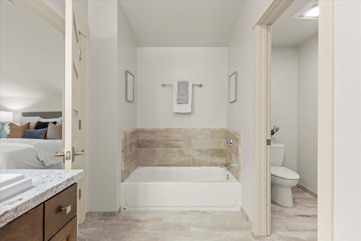 361 Collado Drive Scotts Valley, CA 95066 - Photo 29 of 37 a spacious bathroom with a tub shower and sink