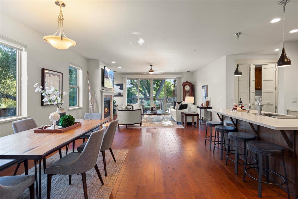 361 Collado Drive Scotts Valley, CA 95066 - Photo 5 of 37 a view of a dining room with furniture window and wooden floor