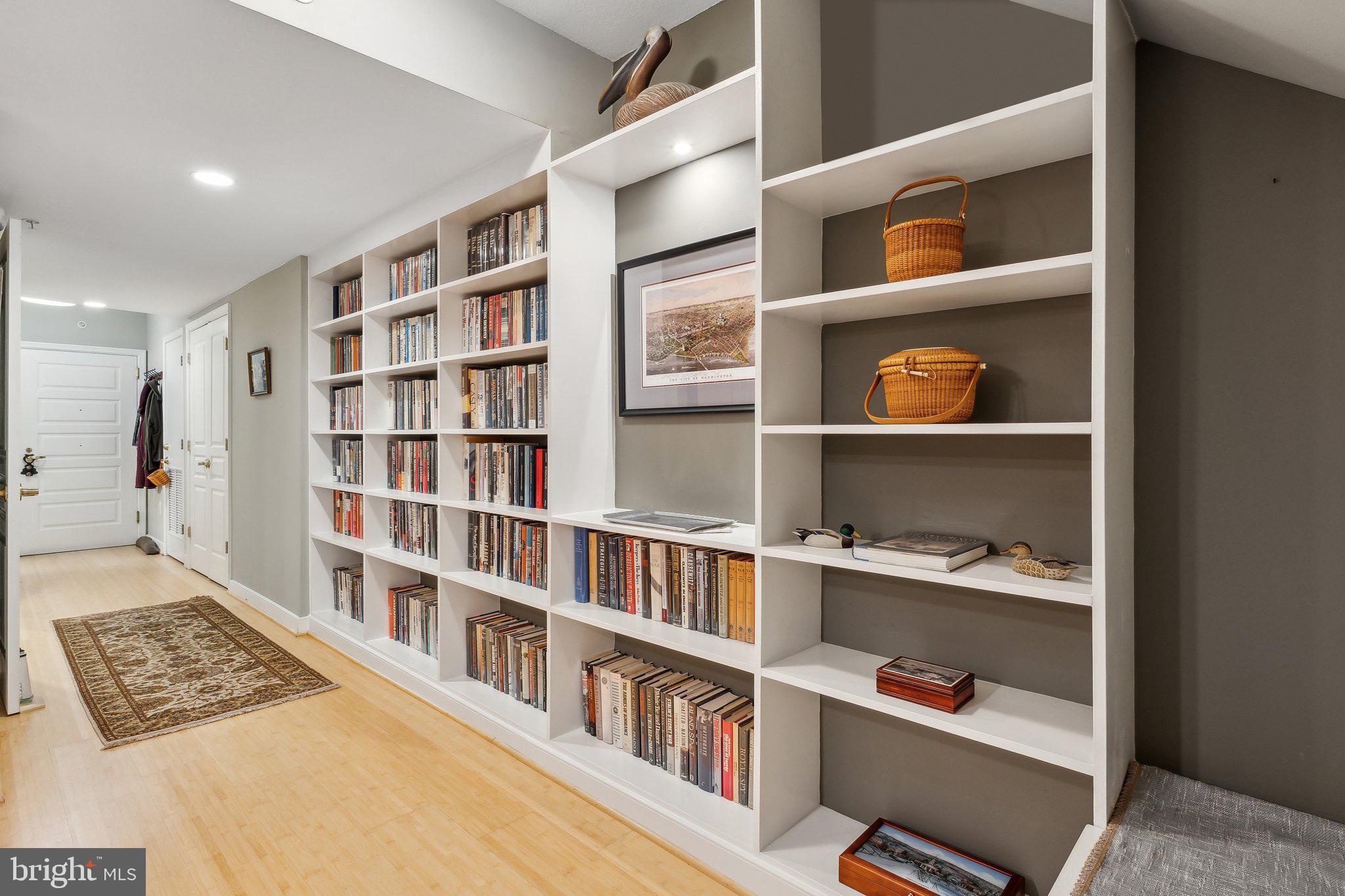 616 E Street Northwest, Unit 213 Washington, DC 20004 - Photo 2 of 80 Gorgeous Floor-to-Ceiling Library in Main Hallway