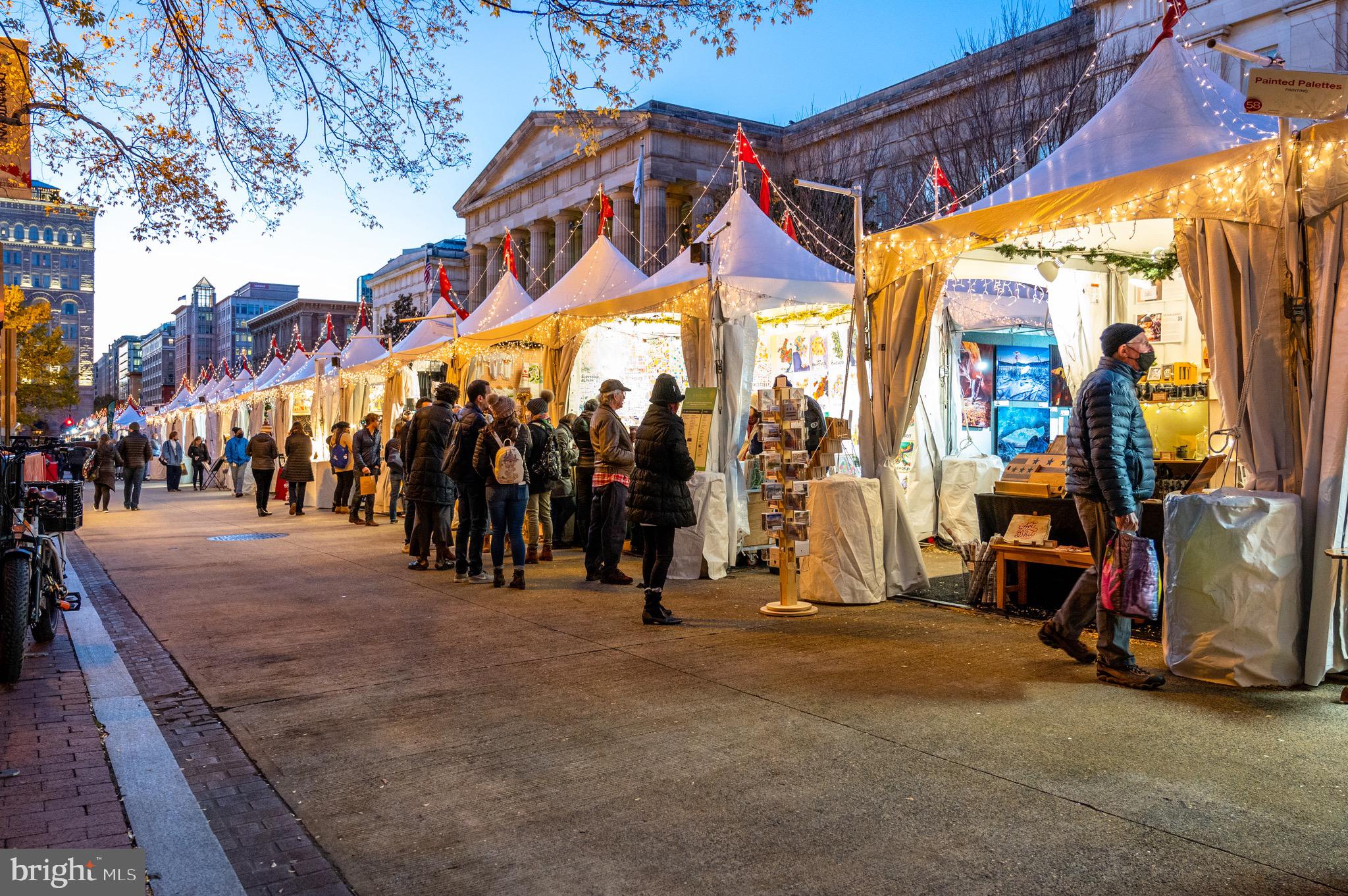 616 E Street Northwest, Unit 213 Washington, DC 20004 - Photo 67 of 80 Ever-Growing Holiday Market on F St in December
