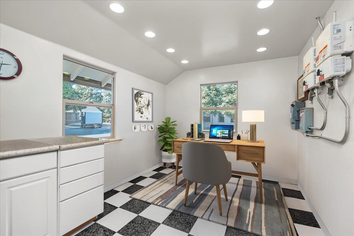 4616 Freelove Road Oakdale, CA 95361 - Photo 57 of 86 a workspace with wooden floor and a window