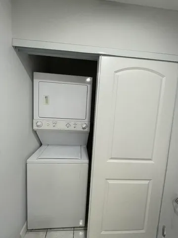 a close up view of washer and dryer