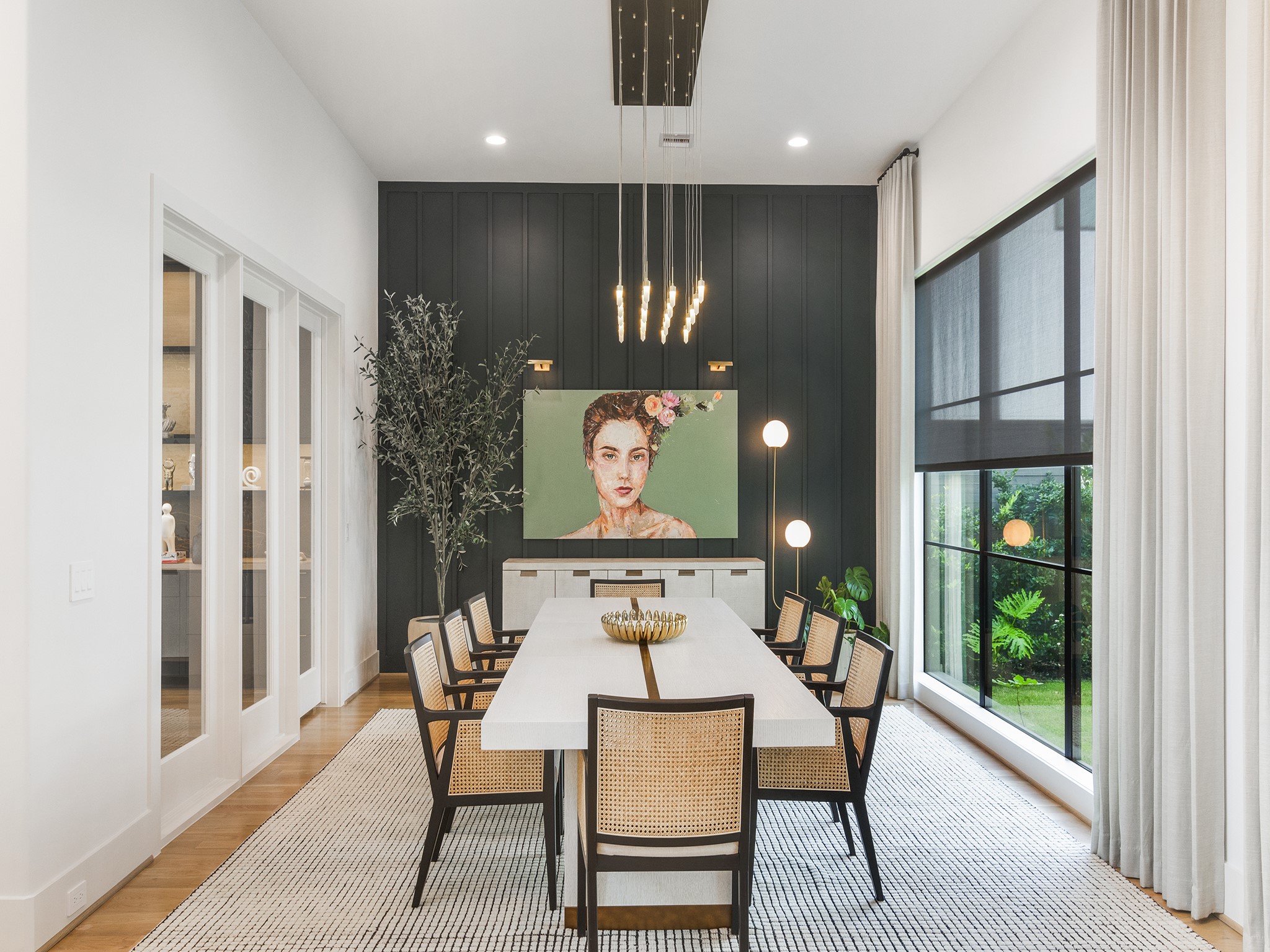 4024 Chatham Lane Houston, TX 77027 - Photo 7 of 50 a view of a dining room with furniture window and wooden floor