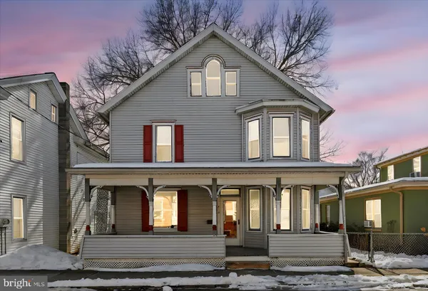 a front view of a house