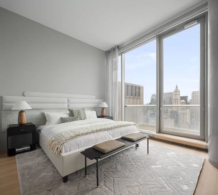 56 Leonard Street, Unit 43BEAST Manhattan, NY 10013 - Photo 6 of 16 a bedroom with a bed and window
