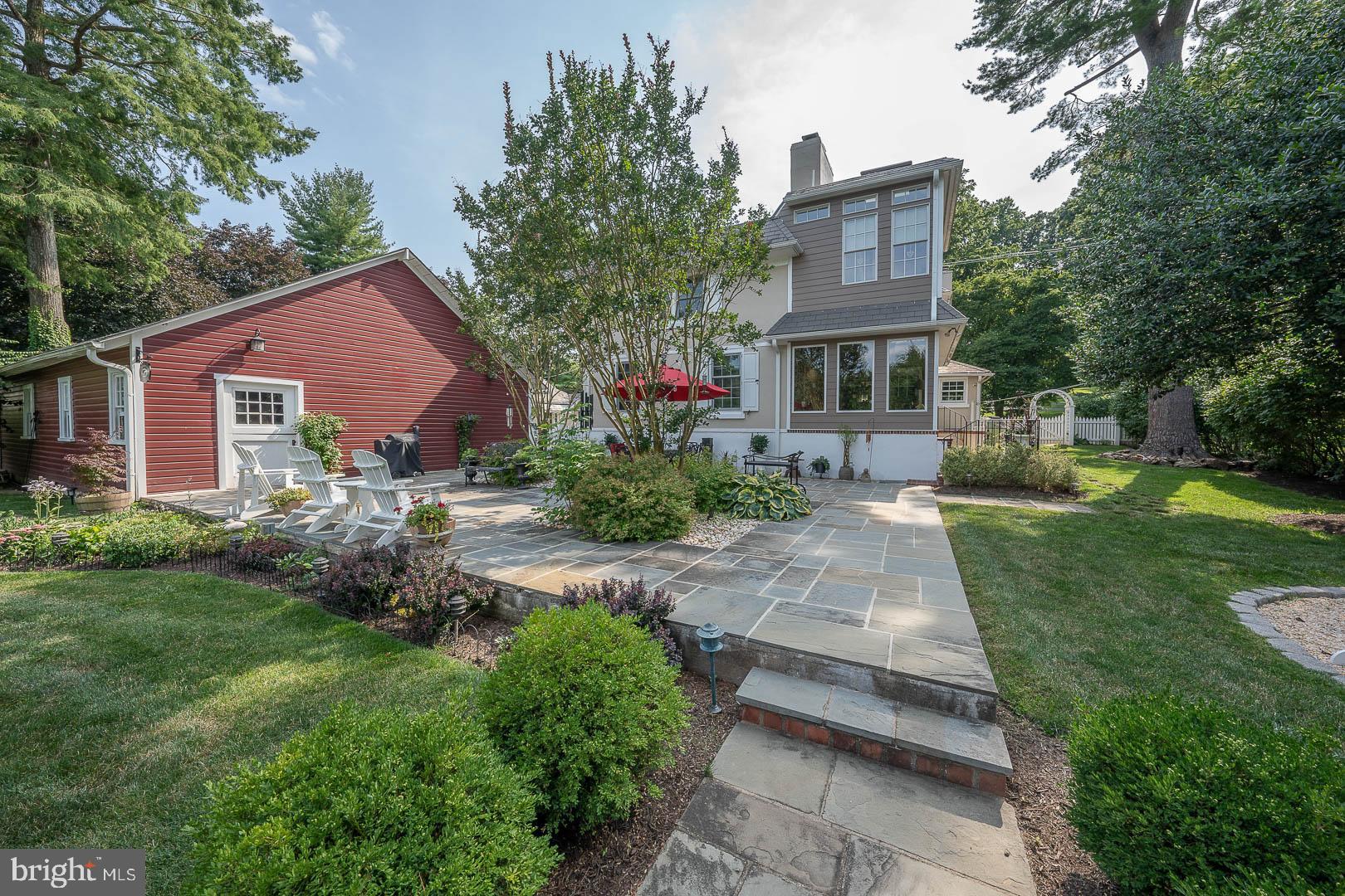 613 South Valley Forge Road Wayne, PA 19087 - Photo 35 of 43 a front view of a house with garden