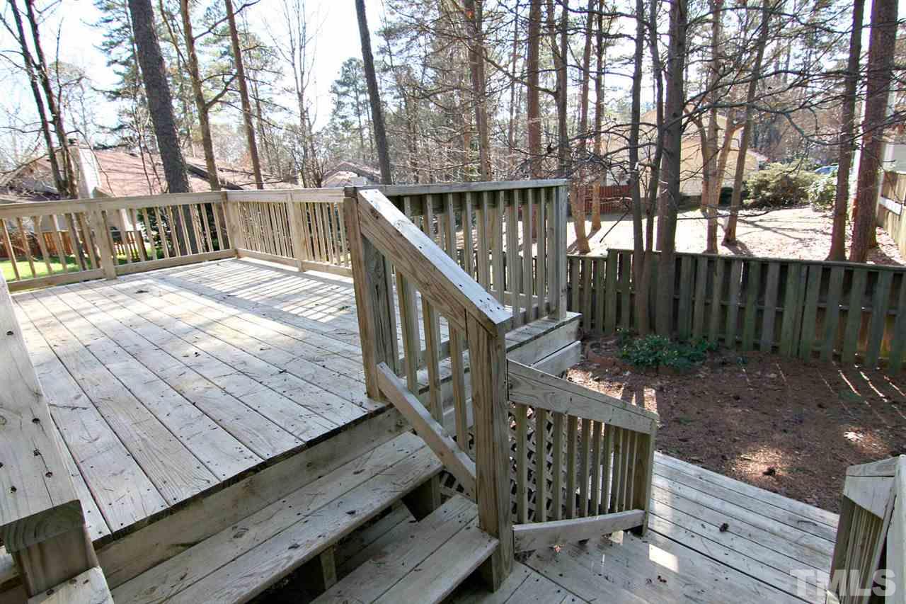 1581 Laureldale Drive Raleigh, NC 27609 - Photo 17 of 21 a view of deck with wooden floor and fence