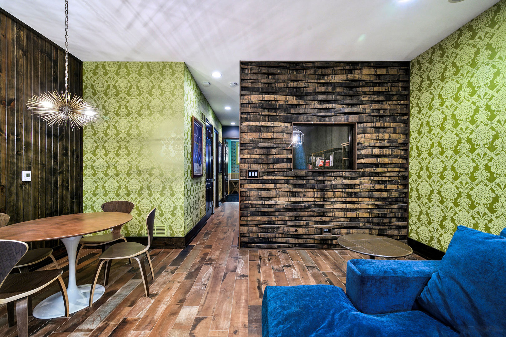 1421 West Lexington Street Chicago, IL 60607 - Photo 37 of 48 a living room with furniture and a fireplace