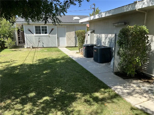 a view of a house with a patio