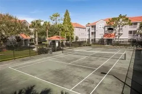 a view of a tennis court