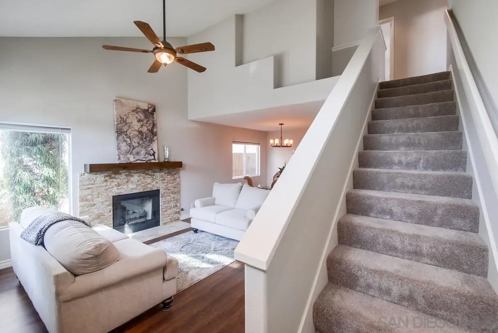 898 Friendly Circle El Cajon, CA 92021 - Photo 18 of 38 a living room with furniture and a fireplace