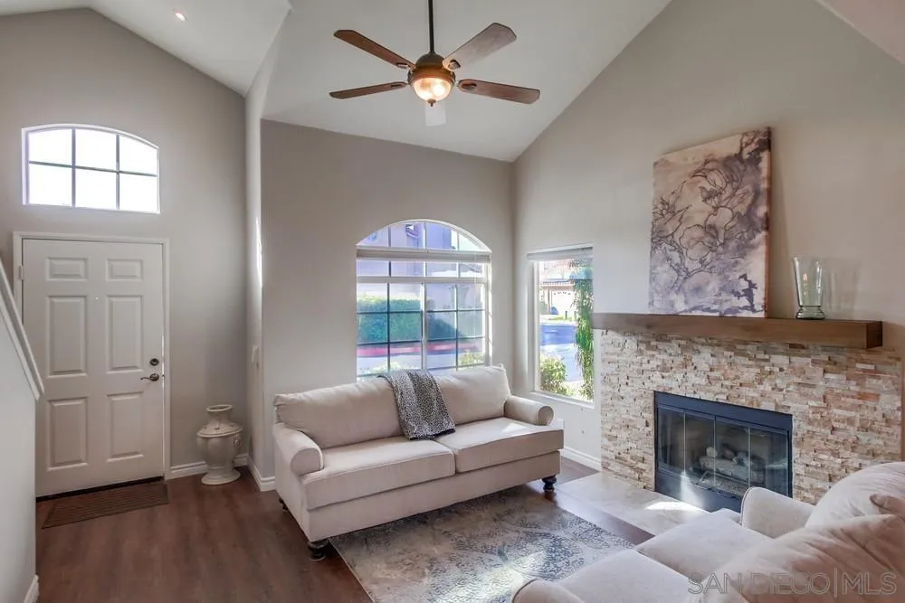 898 Friendly Circle El Cajon, CA 92021 - Photo 5 of 38 a living room with furniture and a fireplace
