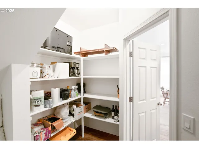 a room with storage and utility