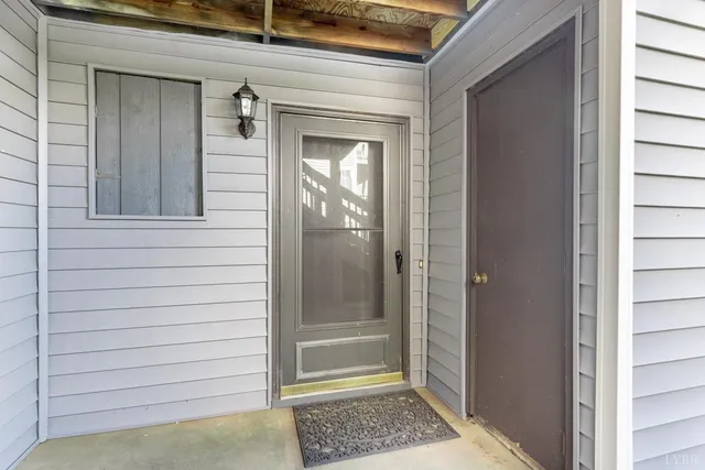 a view of front door