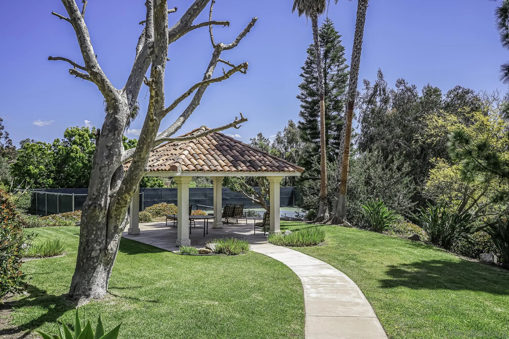 5305 La Crescenta Road Rancho Santa Fe, CA 92067 - Photo 62 of 64 Sit in the tennis pavilion and watch all fo the action in comfort.