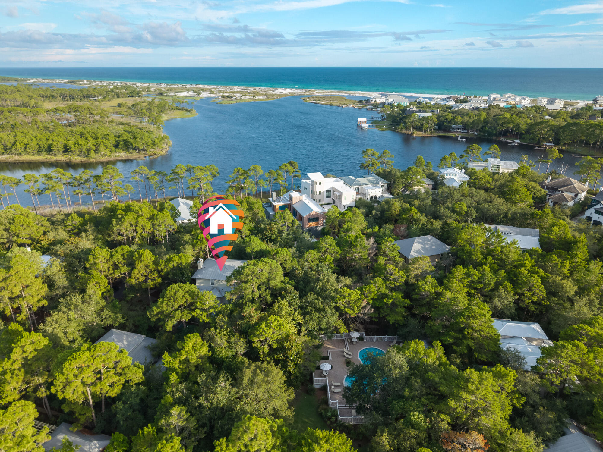 180 Wilderness Way Santa Rosa Beach, FL 32459 - Photo 37 of 69 37_180 wilderness way drone - awp media