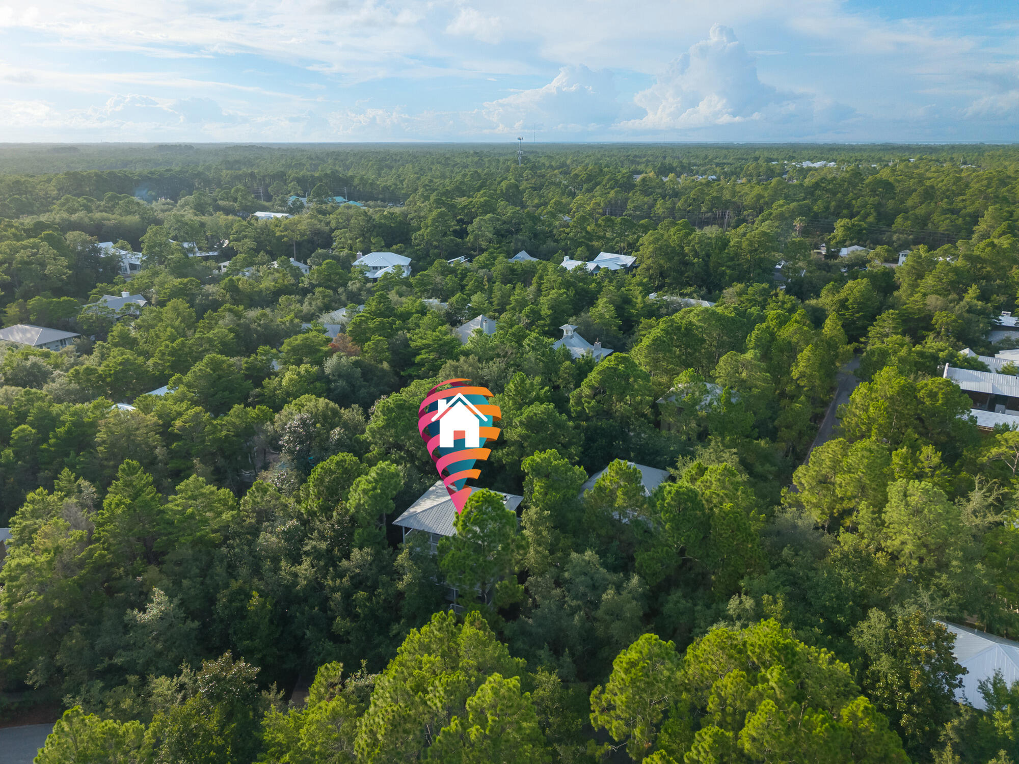 180 Wilderness Way Santa Rosa Beach, FL 32459 - Photo 39 of 69 an aerial view of a house with a yard and lake view