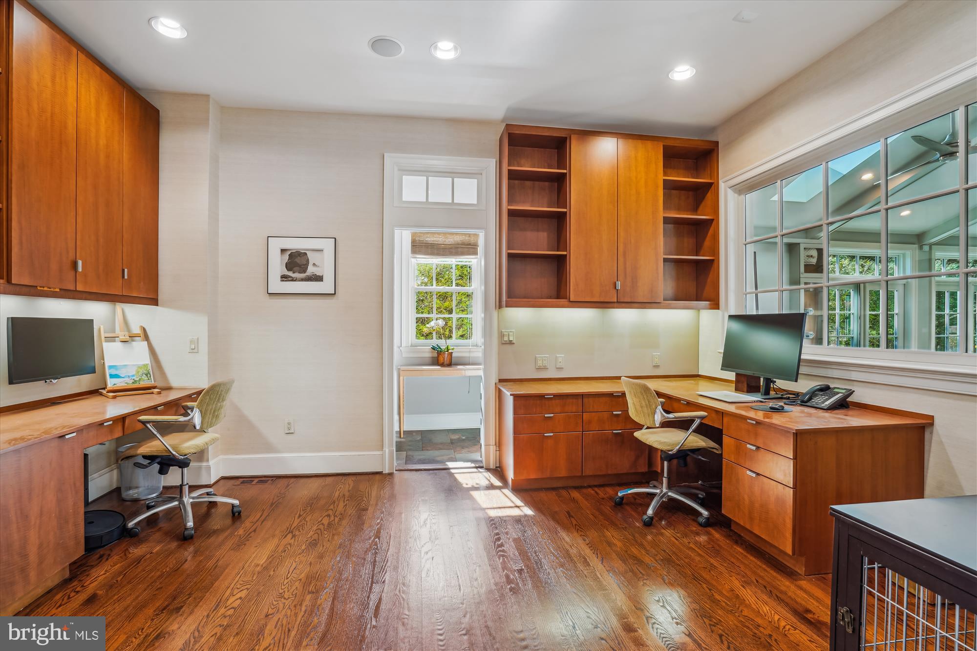 5008 Baltan Road Bethesda, MD 20816 - Photo 25 of 76 a workspace with wooden floor and a window