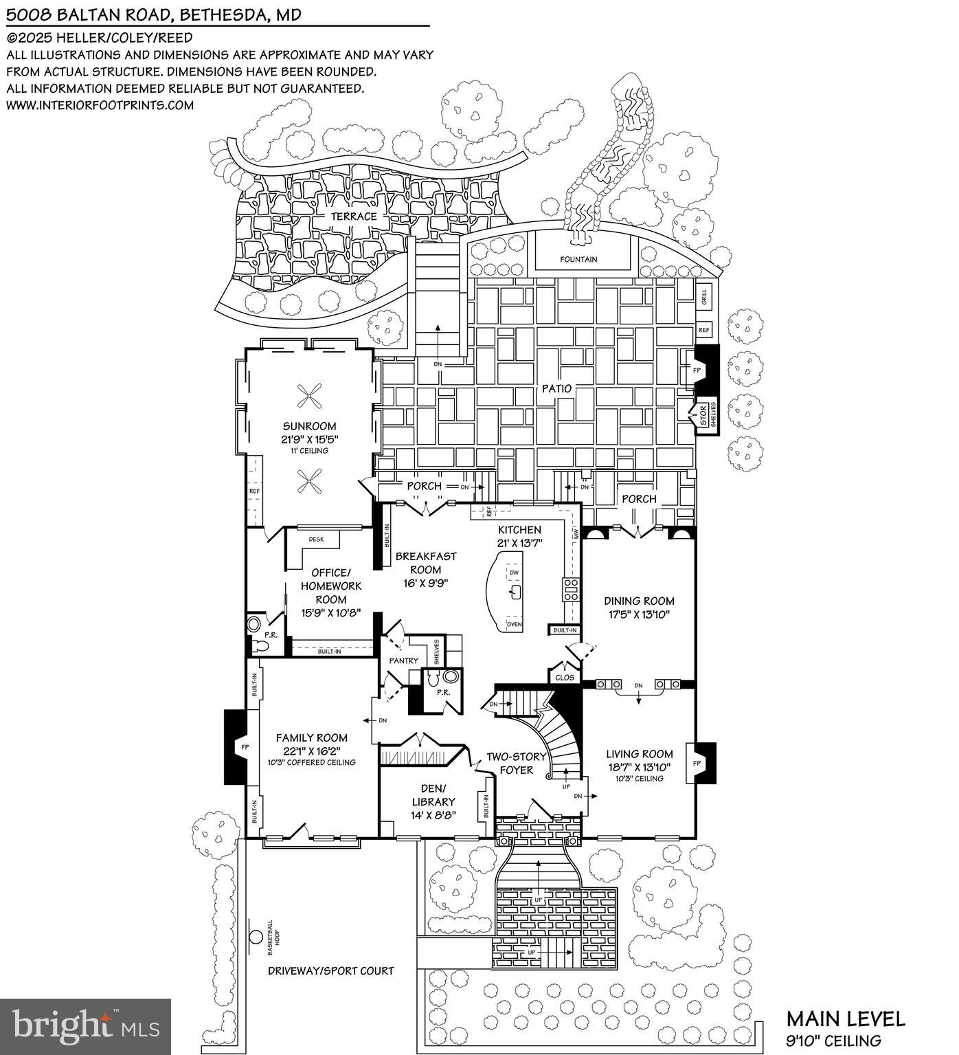 5008 Baltan Road Bethesda, MD 20816 - Photo 75 of 76 Main lvl Floor Plan