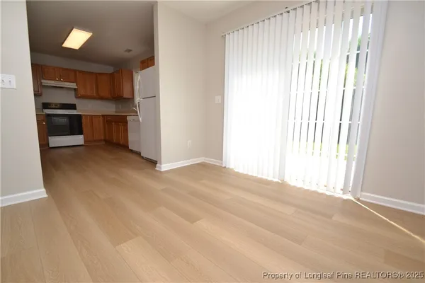 a view of a room with storage