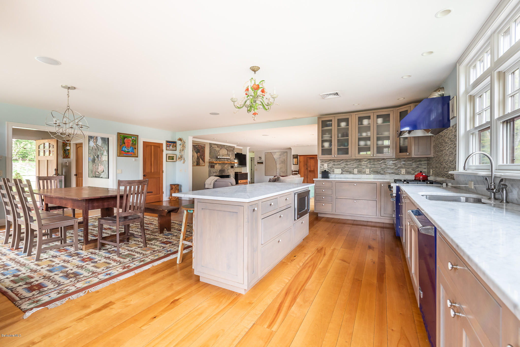 139 Lime Kiln Road Lenox, MA 01240 - Photo 19 of 55 View from Kitchen to Living