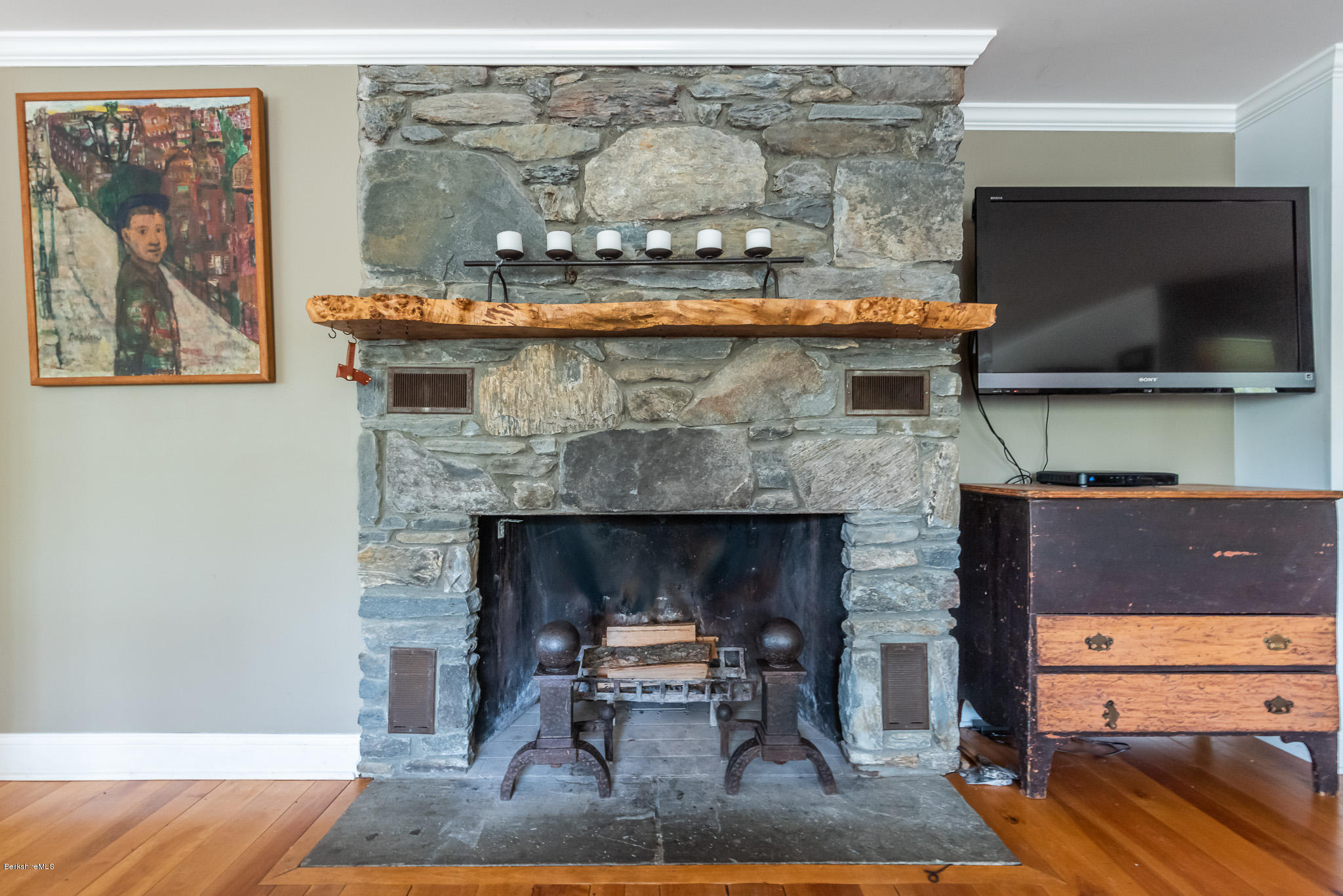 139 Lime Kiln Road Lenox, MA 01240 - Photo 27 of 55 Fieldstone Fireplace