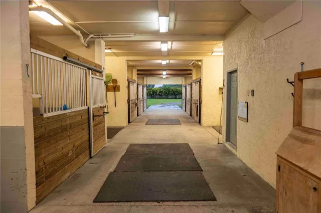a view of wooden door