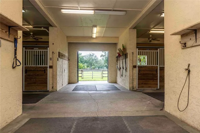 a view of a wooden door