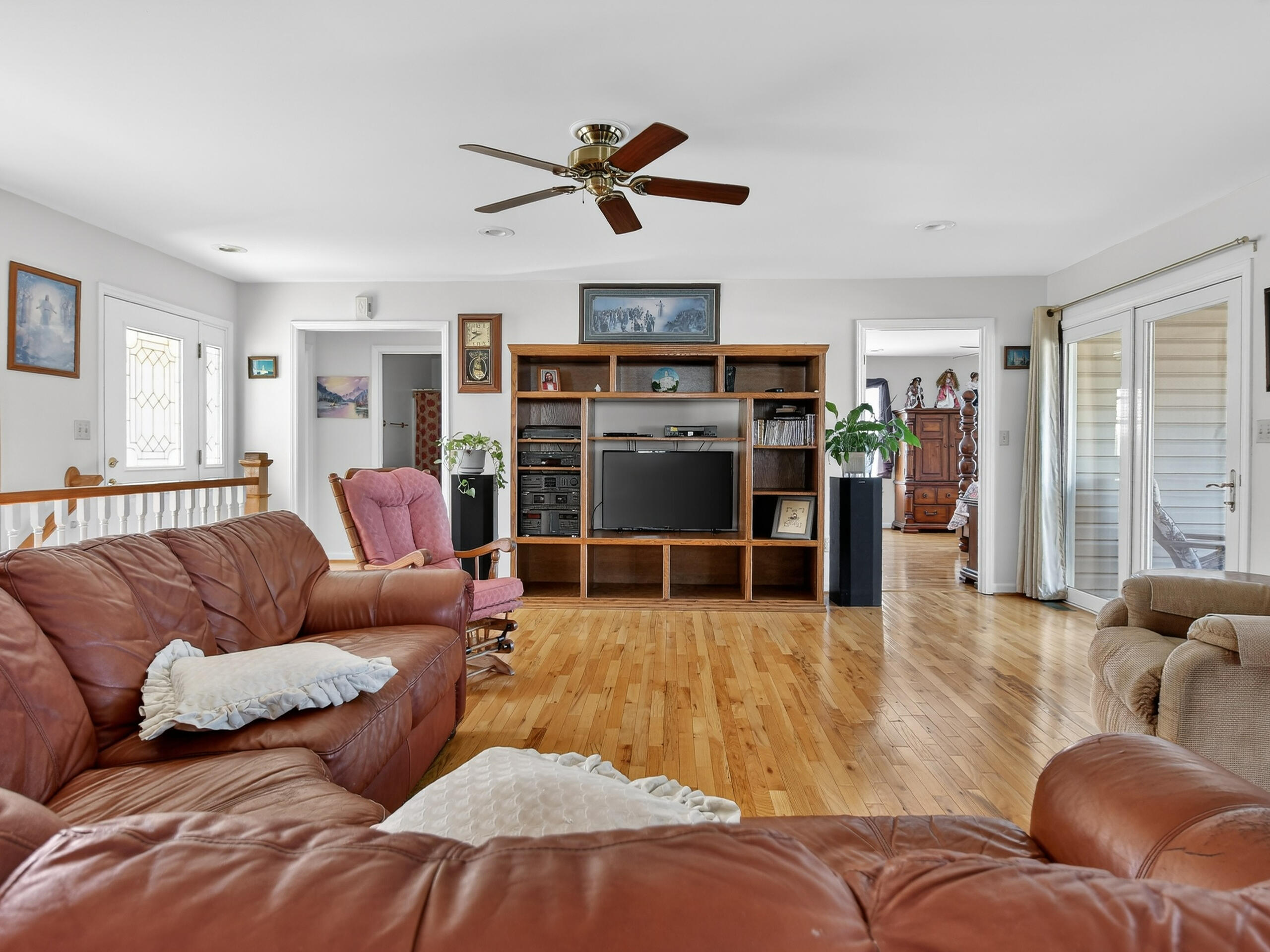 498 Meeks Road Penhook, VA 24137 - Photo 5 of 74 a living room with furniture and a flat screen tv
