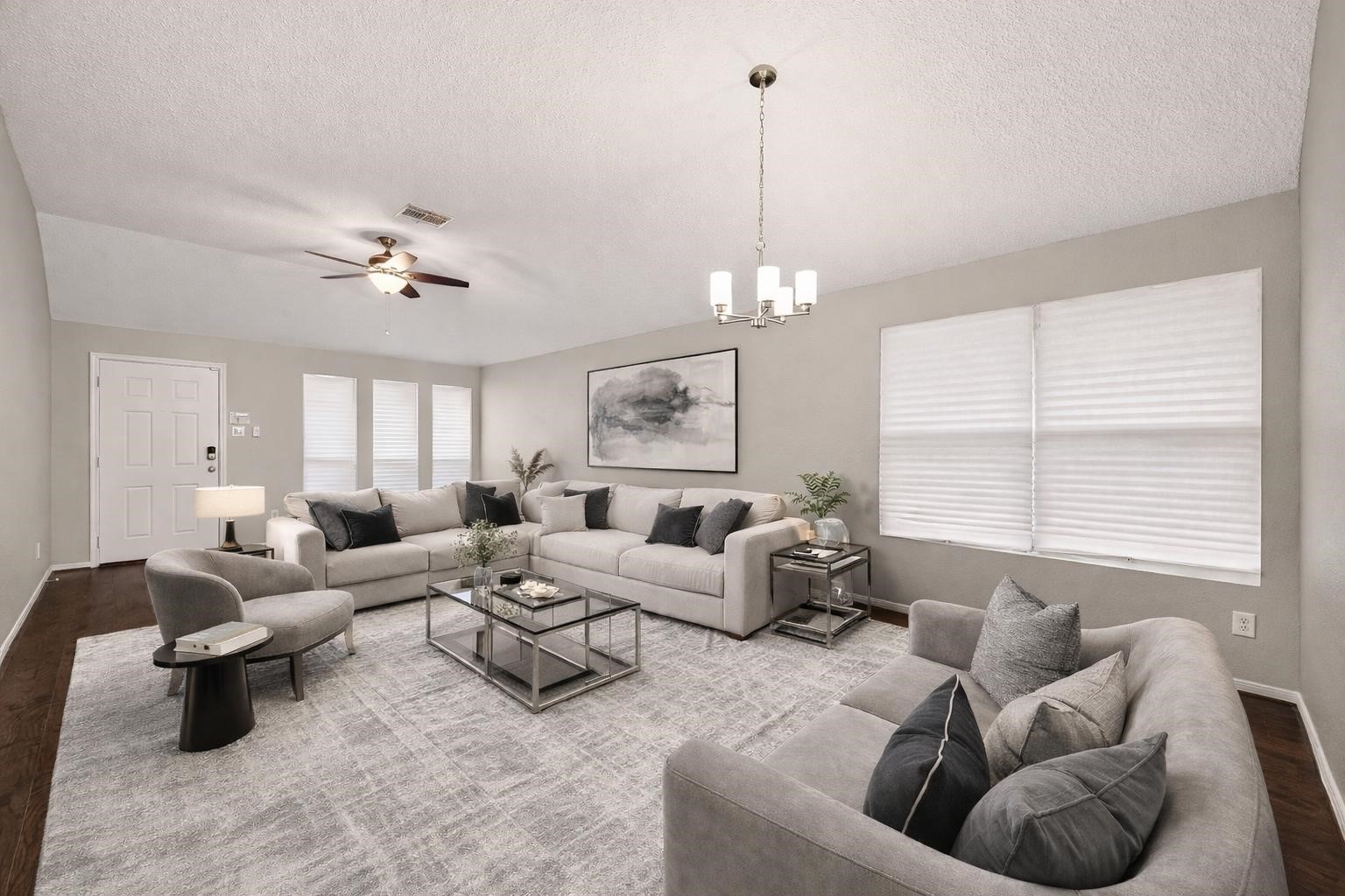 5614 Calm Court Houston, TX 77084 - Photo 6 of 32 Living Room - Virtually Staged