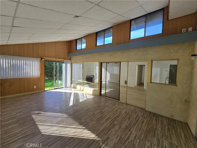 a view of a house with wooden floor
