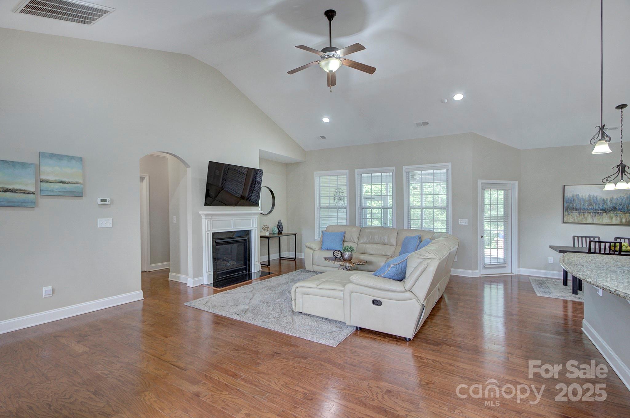 317 Annatto Way Tega Cay, SC 29708 - Photo 11 of 44 a living room with furniture fireplace and flat screen tv