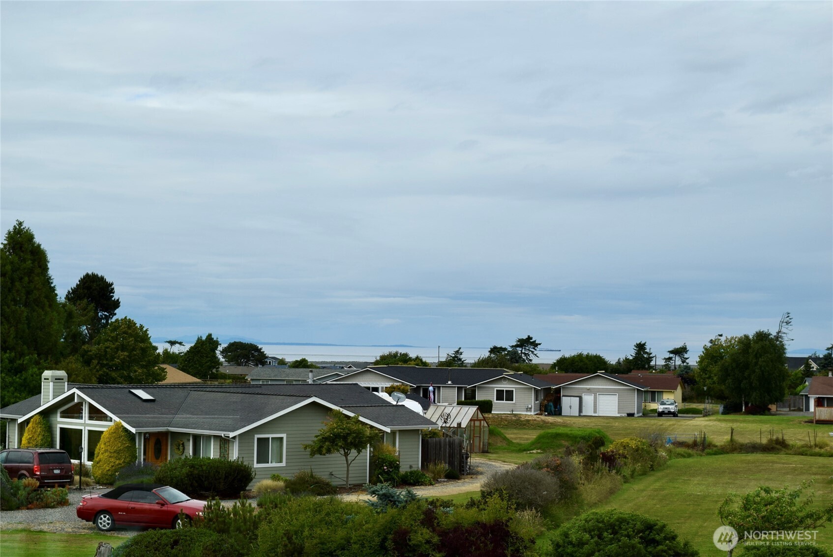 330 East Anderson Road Sequim, WA 98382 - Photo 23 of 33 an aerial view of a house with a yard