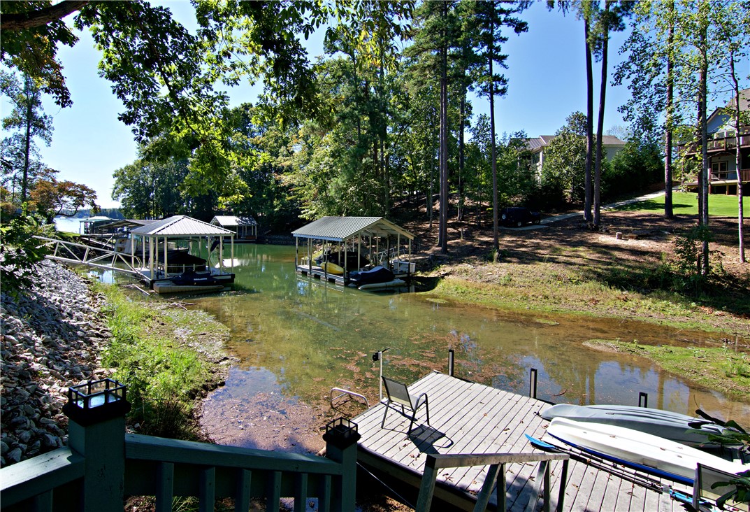 206 Petty Road Seneca, SC 29672 - Photo 36 of 49 Private waterfront access features a quiet, tree-lined cove.