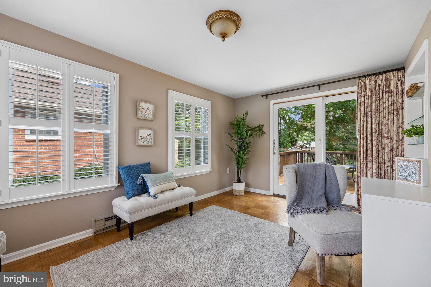 1121 Tanley Road Silver Spring, MD 20904 - Photo 13 of 69 Sun Room/Study with plantation shutters