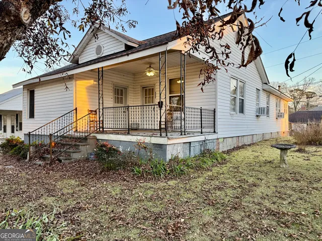 a backyard of a house