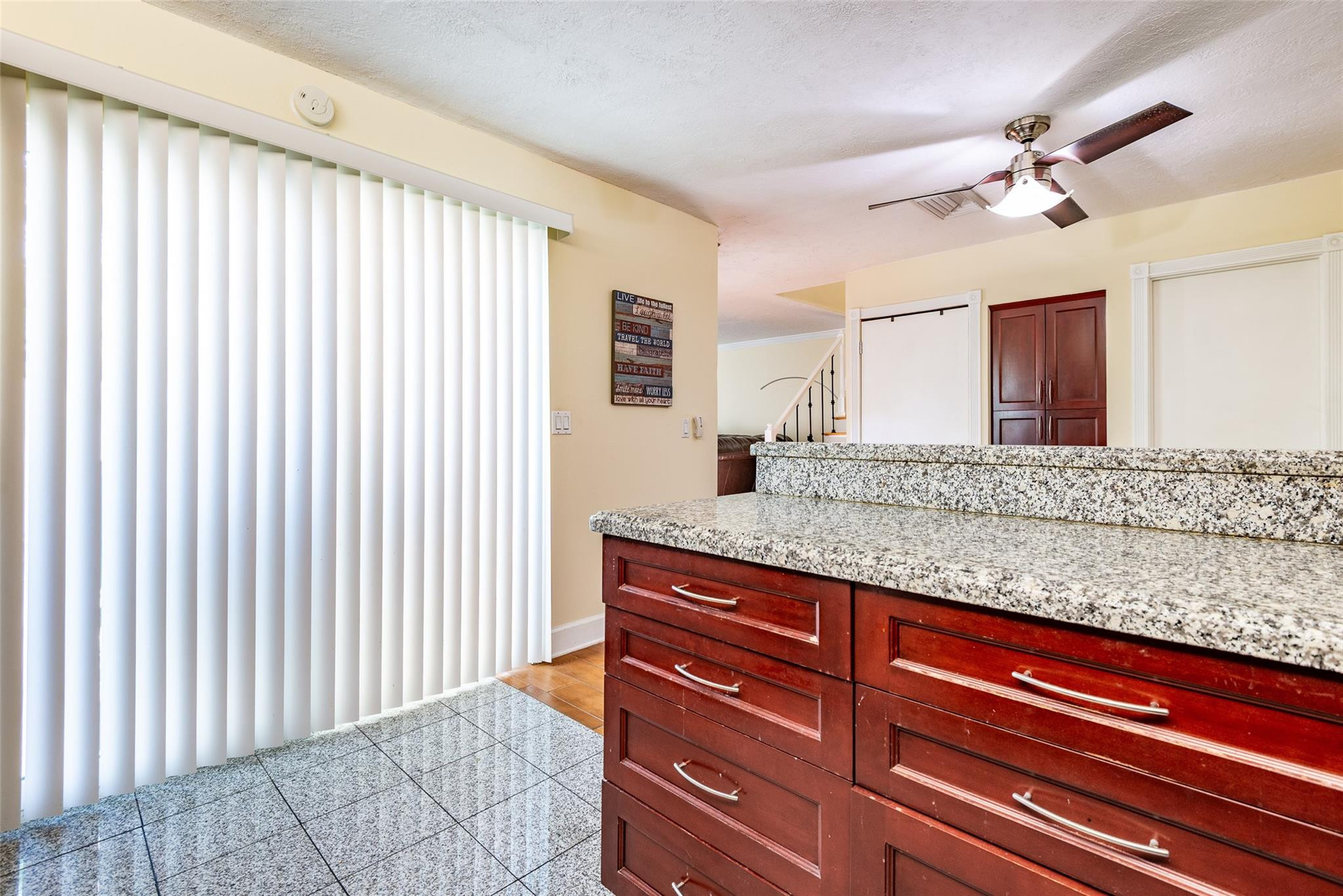 22208 Boca Rancho Drive, Unit D Boca Raton, FL 33428 - Photo 10 of 34 a bathroom with a granite countertop sink and a mirror