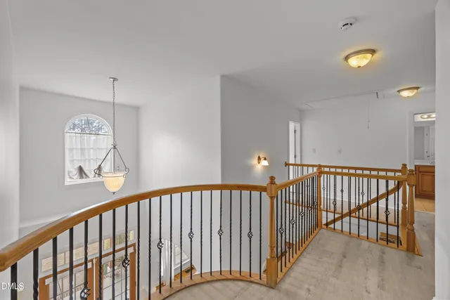 a view of an entryway with a door