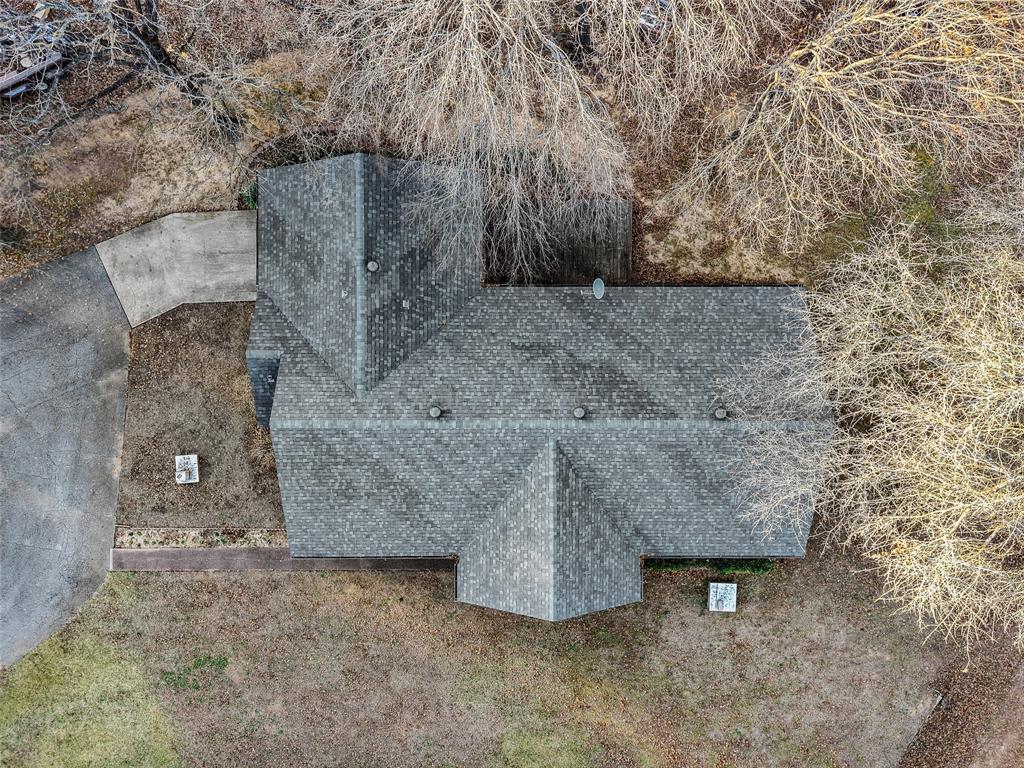 80 Campbell Road Sadler, TX 76264 - Photo 21 of 29 Aerial view of brand new roof in November 2025