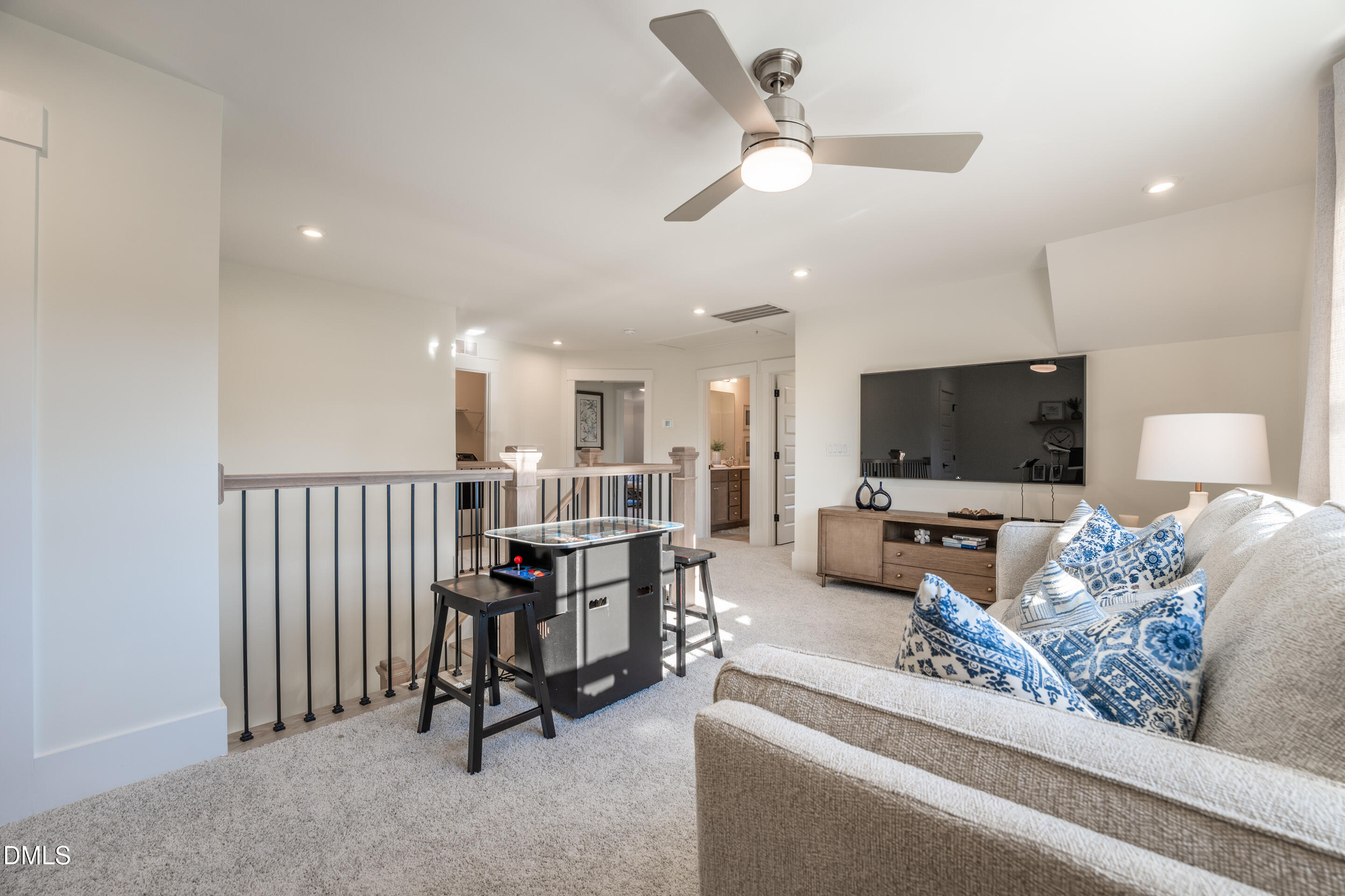 415 Heidi May Way Carthage, NC 28327 - Photo 25 of 48 a living room with furniture and a flat screen tv