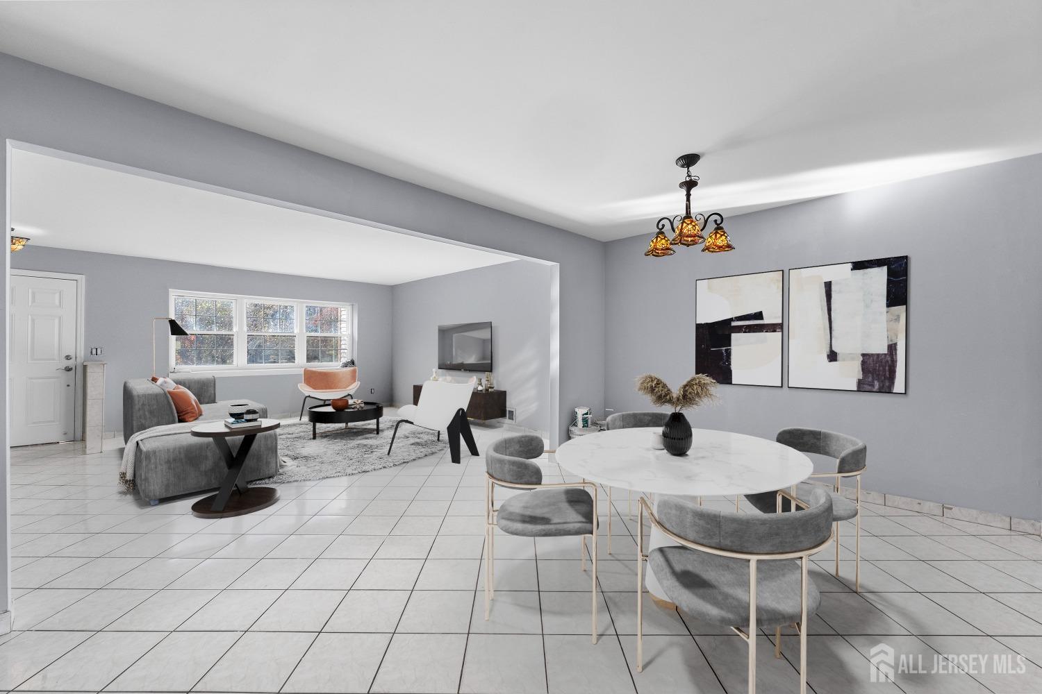 130 Pendleton Place Old Bridge, NJ 08857 - Photo 3 of 21 a living room with fireplace furniture and a table