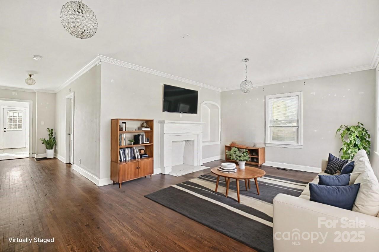 406 South Catawba Street Lancaster, SC 29720 - Photo 7 of 35 a living room with furniture and a flat screen tv