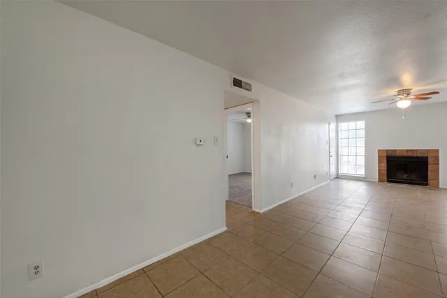 a view of a livingroom with a fireplace