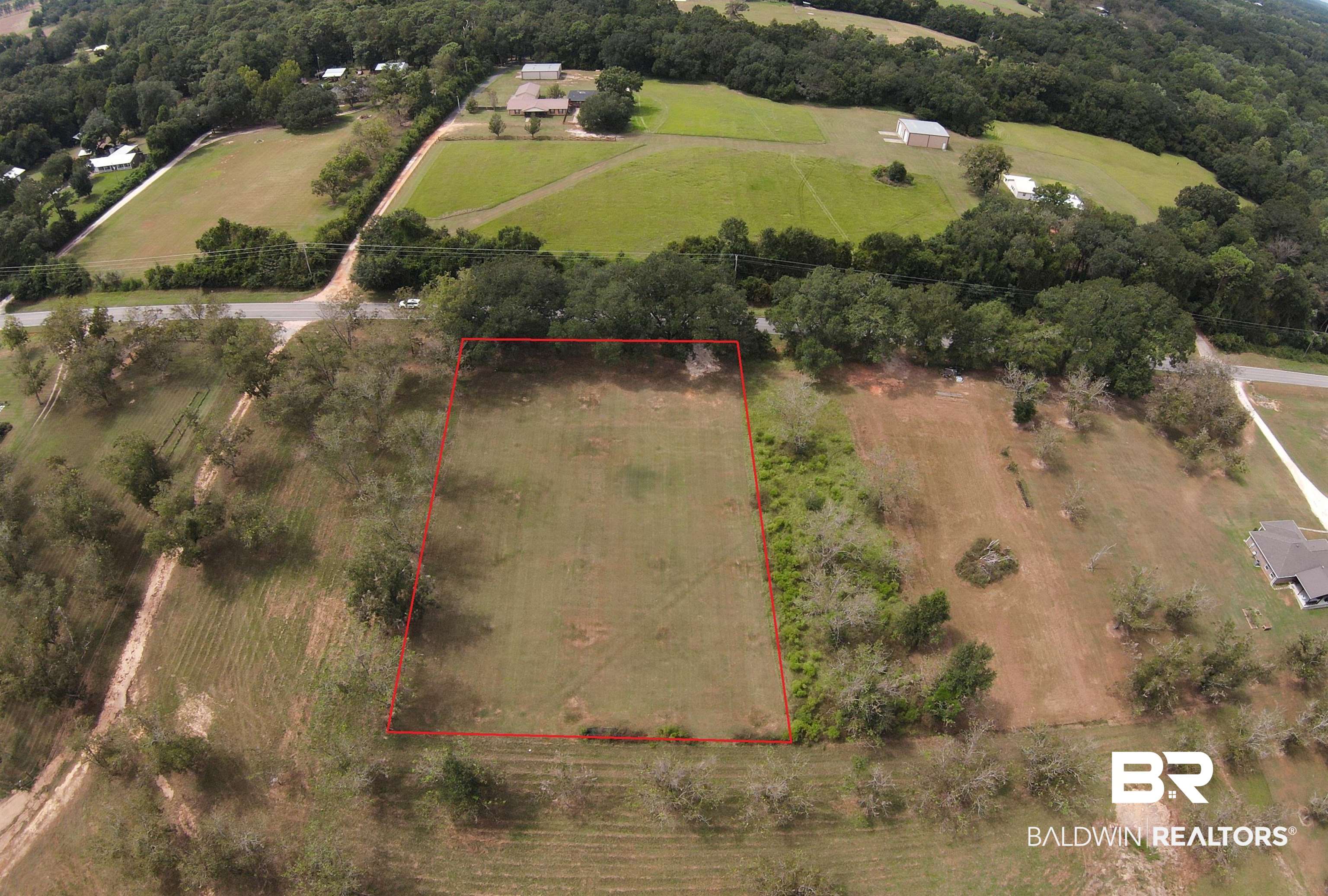 19310 County Road 33 Fairhope, AL 36532 - Photo 5 of 5 View of rural area with property boundaries highlighted