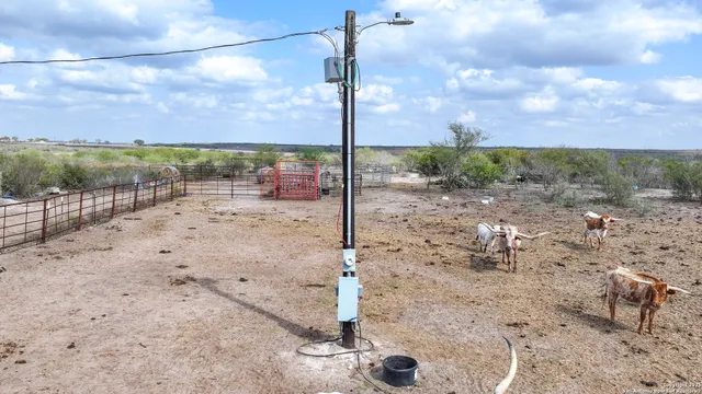 a view of a backyard of water and fountain
