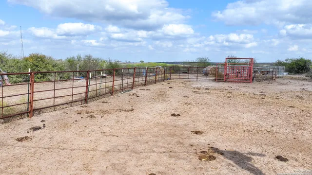 a view of balcony with wooden floor