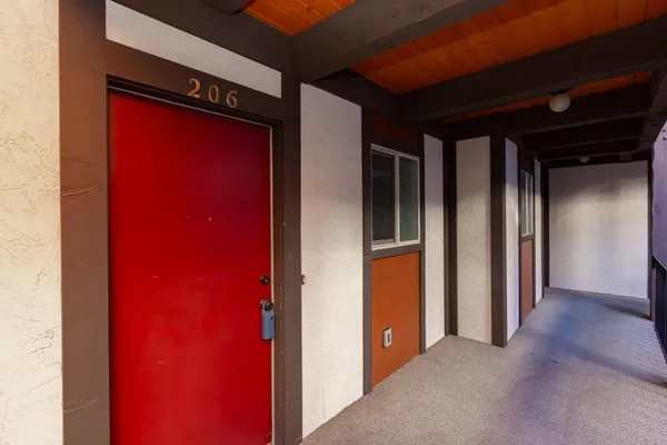 a view of front door