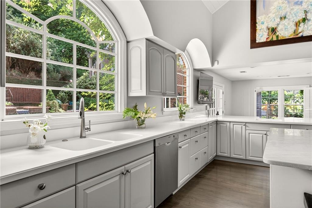 3650 Dumbarton Road Northwest Atlanta, GA 30327 - Photo 13 of 57 a kitchen with a sink and a window