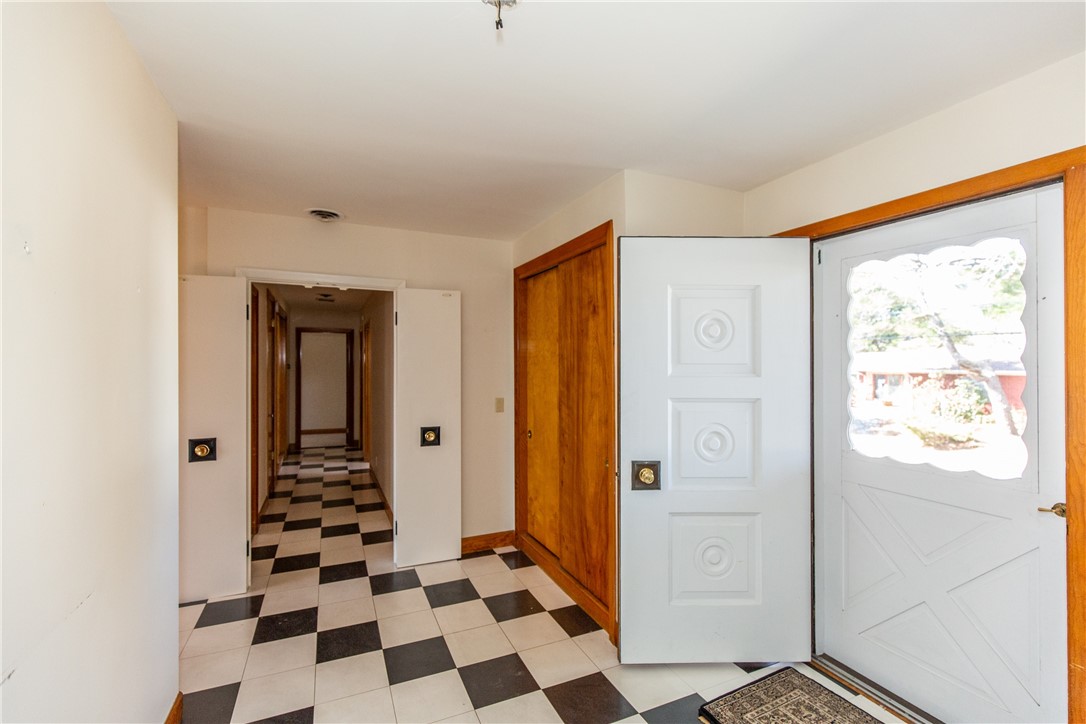 45 Amherst Road Cranston, RI 02920 - Photo 5 of 47 Entry Foyer with vintage black and white tile floor
