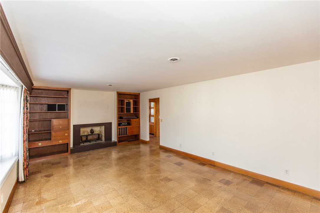 45 Amherst Road Cranston, RI 02920 - Photo 8 of 47 Living Room includes fireplace and built in bookcases